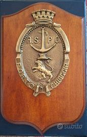 crest araldico in legno Porto di Chioggia