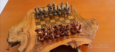 SCACCHIERA IN LEGNO DI ULIVO