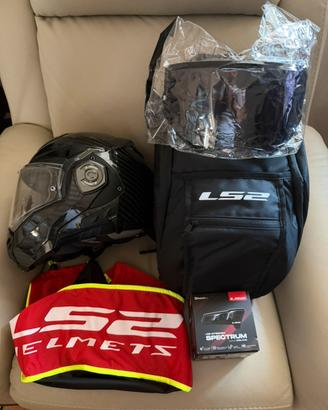 Casco modulare LS2 Advant X Carbon con interfono