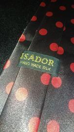 Cravatta Isador in seta pura lavorata a mano