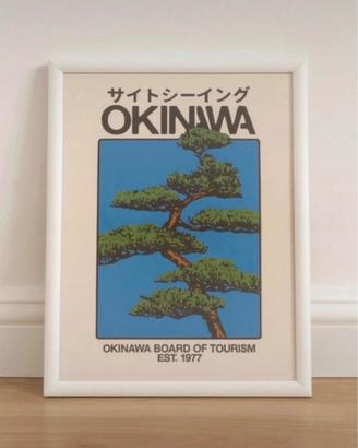 Okinawa - Poster A4 con cornice