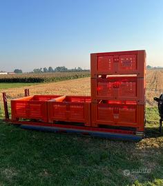 Trenini carrelli porta bins raccoglifrutta