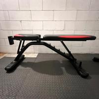 Panca Domyos BI460 + bilancieri + manubri + 56kg