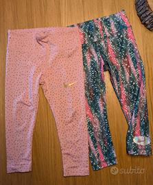 2 Leggings Nike Bimba-Taglia 3/4 anni (98-104 cm) 