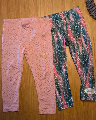 2 Leggings Nike Bimba-Taglia 3/4 anni (98-104 cm) 