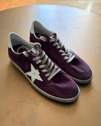 Golden Goose Ball Star x FiveFourFive Burgundy