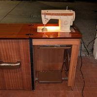macchina da cucire vintage singer completa