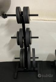 rastrelliera porta pesi per dischi decathlon 