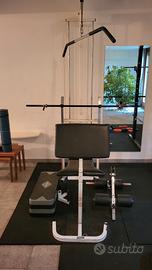 Panca Metalsport con Lat-machine + 112kg dischi e 