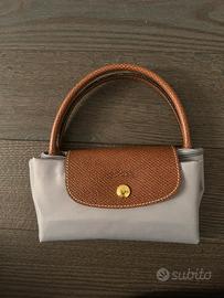 Longchamp a mano S grigio ghiaccio
