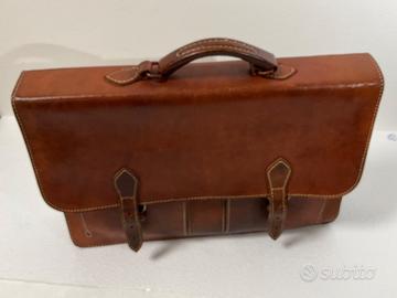 Cartella in vero cuoio