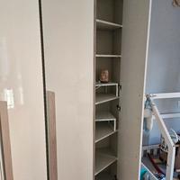 cabina armadio color olmo laccata bianca 