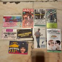 Vecchi biglietti concerti anni '90