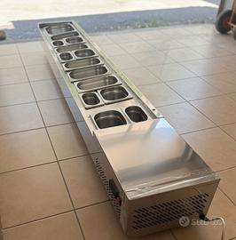 Vetrina Portaingredienti Refrigerata Inox , pizza