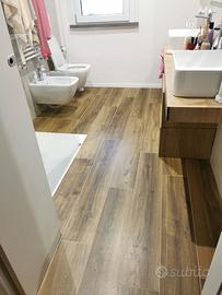 Mattonelle effetto legno e effetto marmo