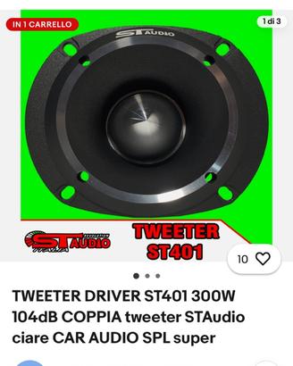 tweter st audio 401