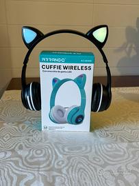 Cuffie wireless con orecchie da gattino. 😻