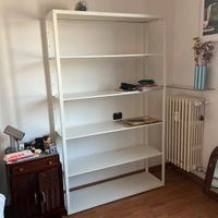 Libreria bianca Fjalkinge ikea metallo 118x35x193