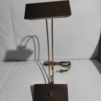  2 lampade in ottone satinate 