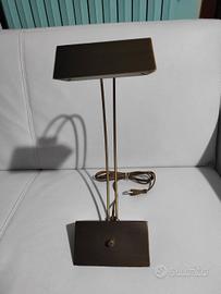  2 lampade in ottone satinate 