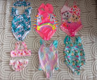 Set 6 costumi bimba (2-3anni)