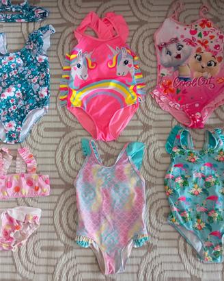 Set 6 costumi bimba (2-3anni)