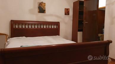letto matrimoniale in legno