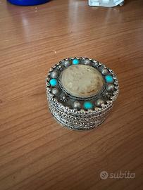 Portagioie argento tibetano