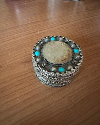 Portagioie argento tibetano