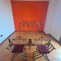Letto d’epoca in ferro battuto +2 sranni originali