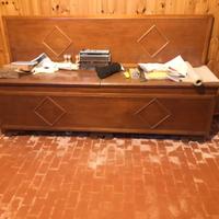 cassapanca legno taverna cucina salotto