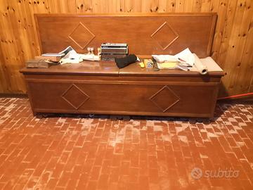 cassapanca legno taverna cucina salotto