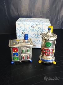Coppia Miniature Cucina e Stufa Vintage