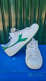 Diadora game low Waxed Bianco/Verde