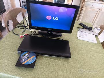 lettore DVD LG con scart e cavo rca