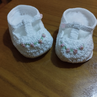 Scarpine neonata uncinetto