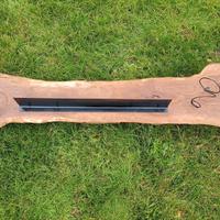 Porta bottiglie in legno fatto a mano