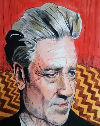 Quadro David Lynch -Into the fire 