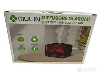 Diffusore di aromi MULIN con effetto fiamma RGB