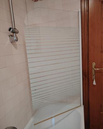 Parete schermo in vetro sopravasca 