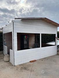 Chiosco in legno 4x3 mt SMONTATO