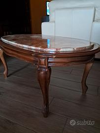 Tavolino in LEGNO E MARMO