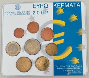 Serie Ufficiale EURO Grecia 2002 Zecca Olanda RARA