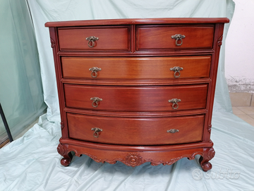 Cassettiera in legno merbau