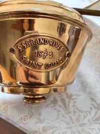  lampadario Sant Louis 1873 a lanterna in ottone 