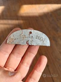 WW2 German dogtag piastrino tedesco