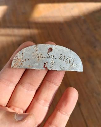 WW2 German dogtag piastrino tedesco