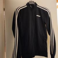 felpa nera Adidas con cerniera