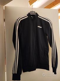 felpa nera Adidas con cerniera