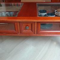 Tavolinetto in Legno e Vetro